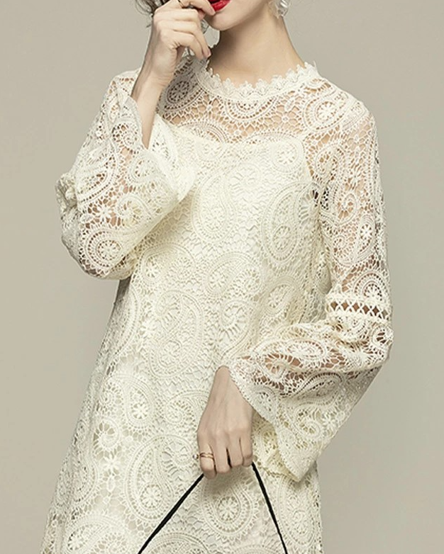 Pankh Sheido Crochet lace dress