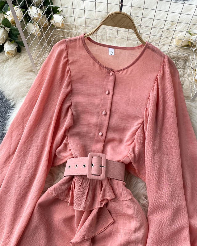 Pankh Laurez Ruffle Dress Without Belt