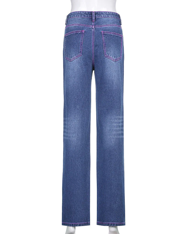 Pankh Baby Girl High Waist Denim Pants hi hi