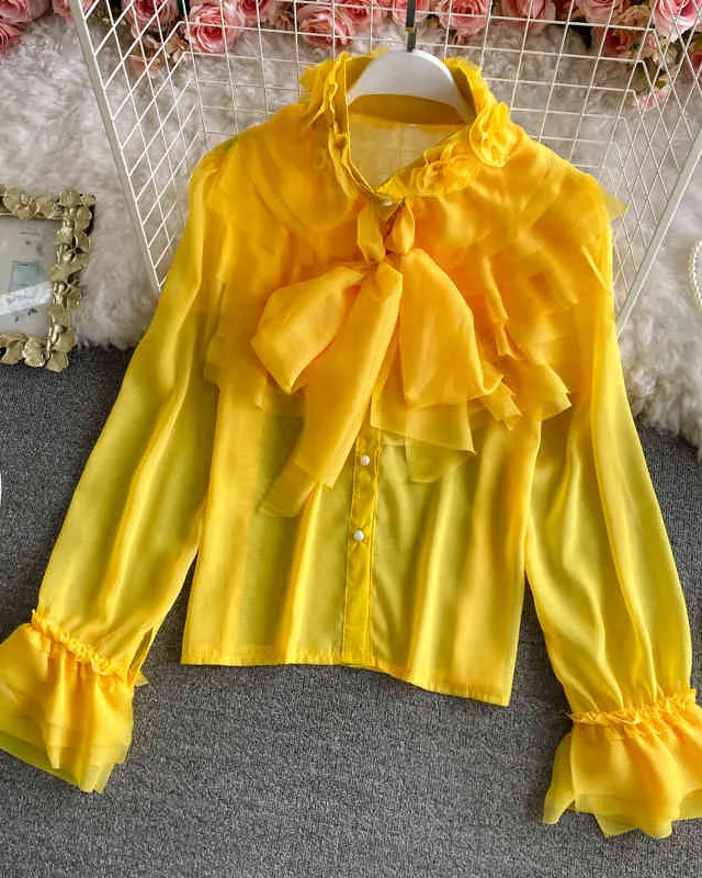 Poppy Chiffon Rose Embellished Shirt