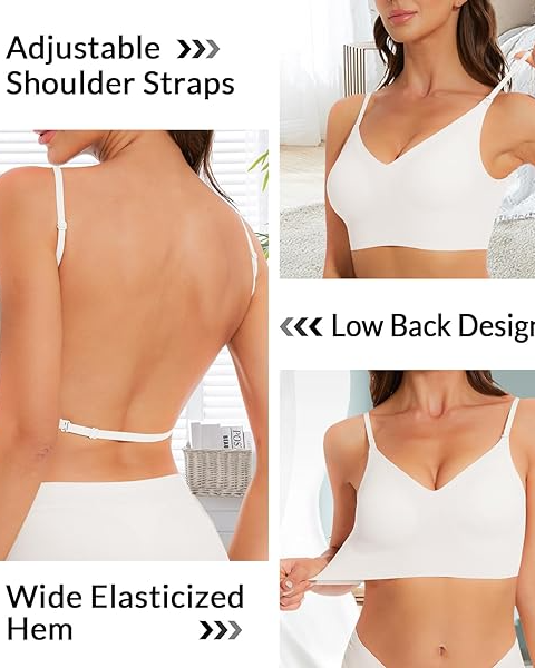 Pankh Onyx Wireless Seamless Padded Low Back Bra