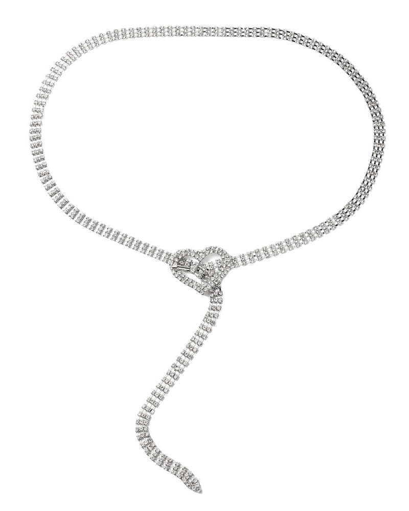 Stylish Heart Bling Studded Waist Belt