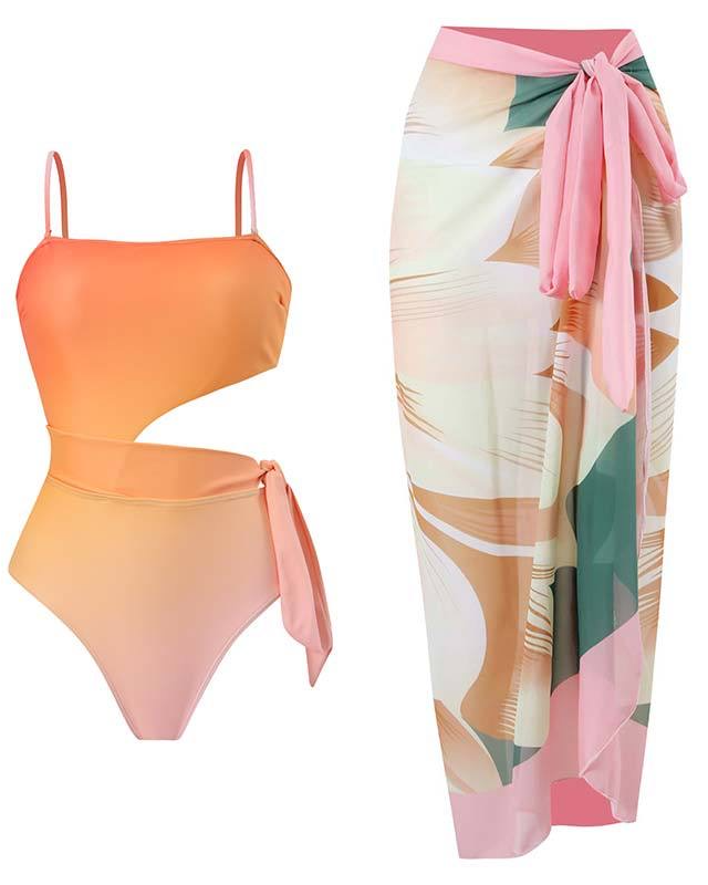 Pankh Derya Kit Cutout Bikini With Cover-Up Swimsuit