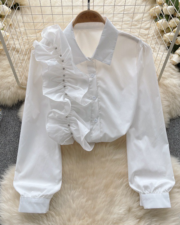 Pankh Ollie Stone Ruffled Shirt