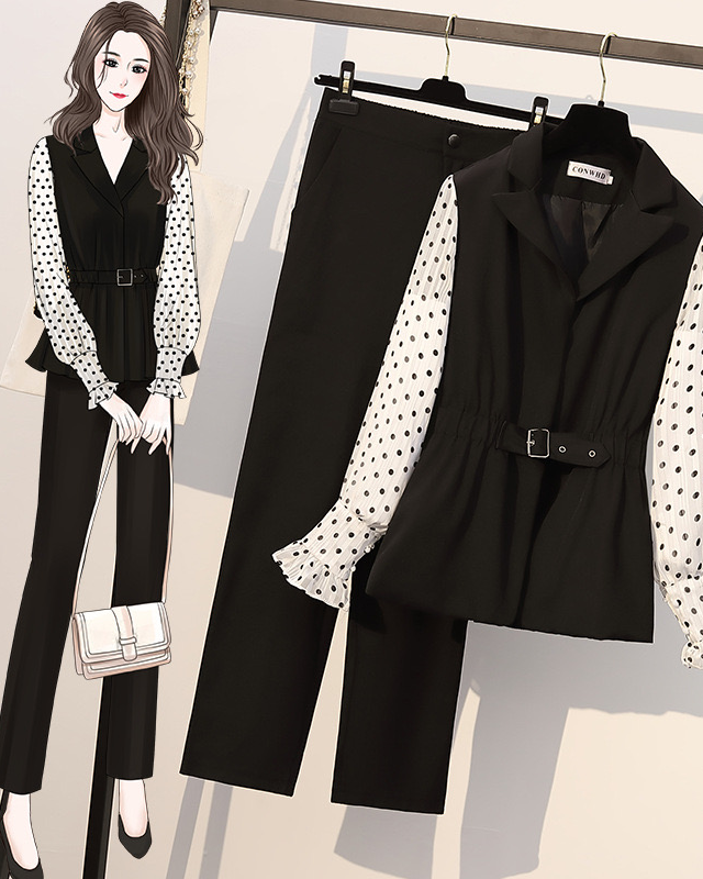 Pankh Nairo Polka Coord Set Top And Pant Set