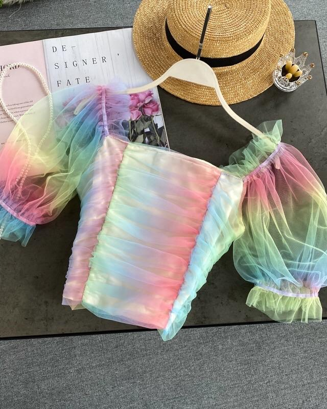 Rainbow on my Mind blouse