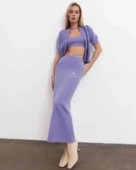 Leo tie up skirt coord 3 pc set (fits size S to xxl)