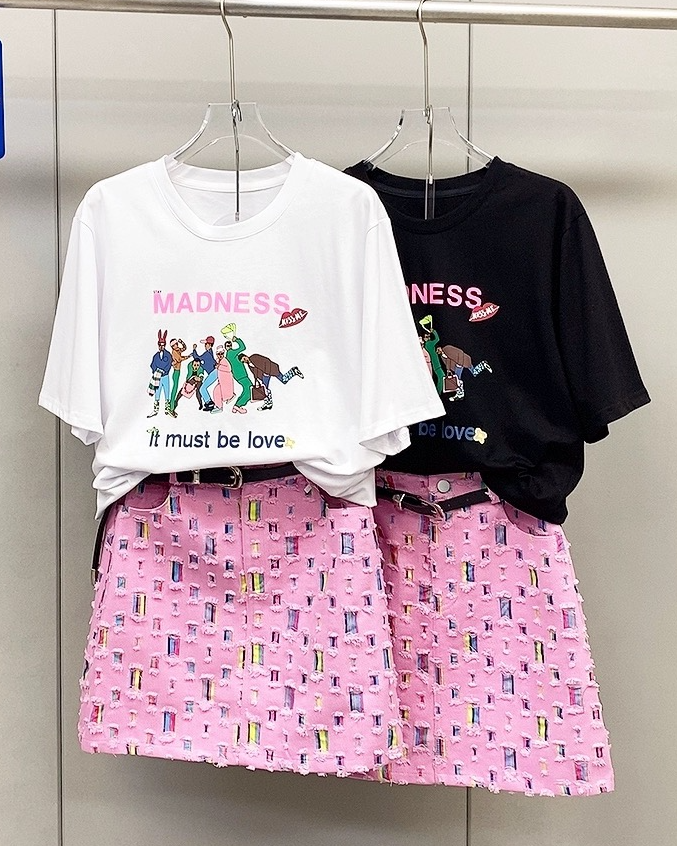 Pankh Acer Tee and Mini Denim Skirt Set