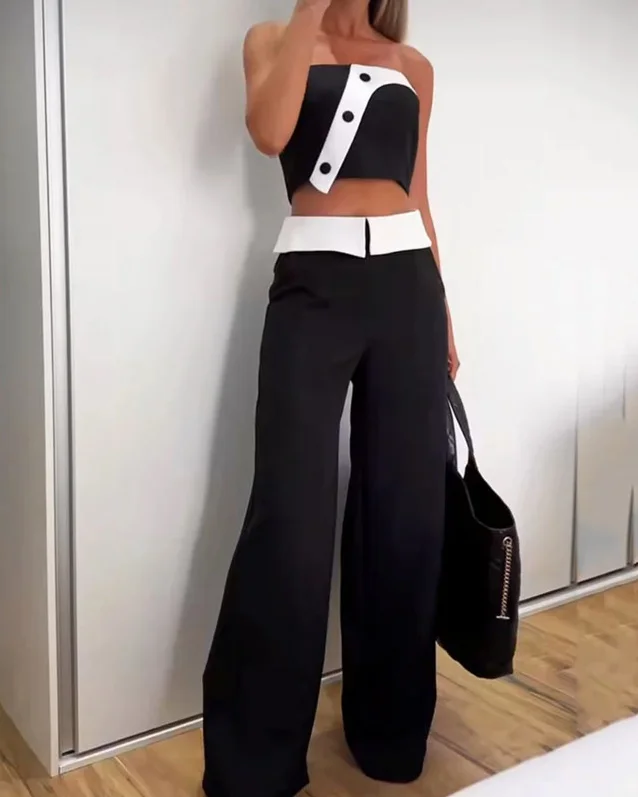 Pankh Waylin Tube Top & Pant Set
