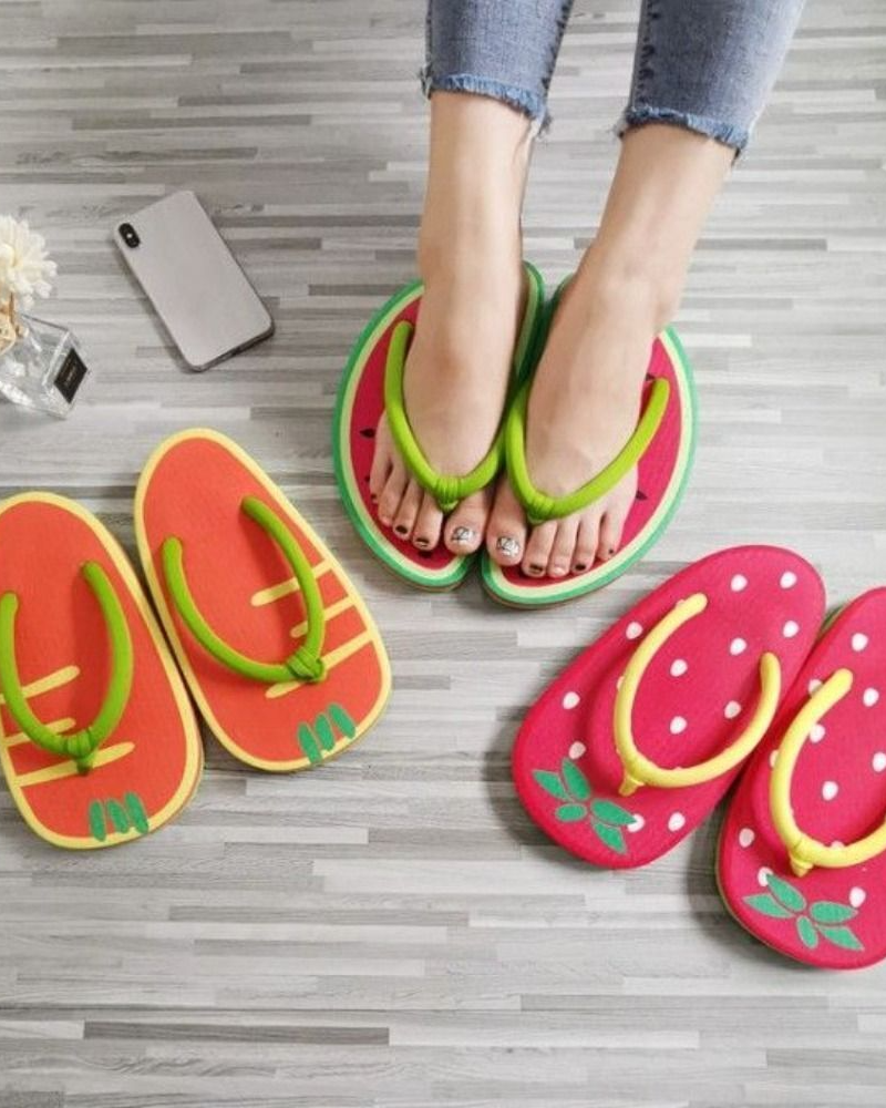 Pankh Fruity Beach Slip Ons