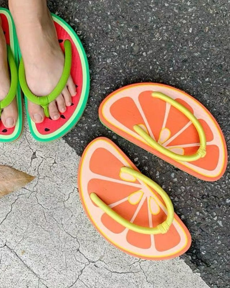Pankh Fruity Beach Slip Ons