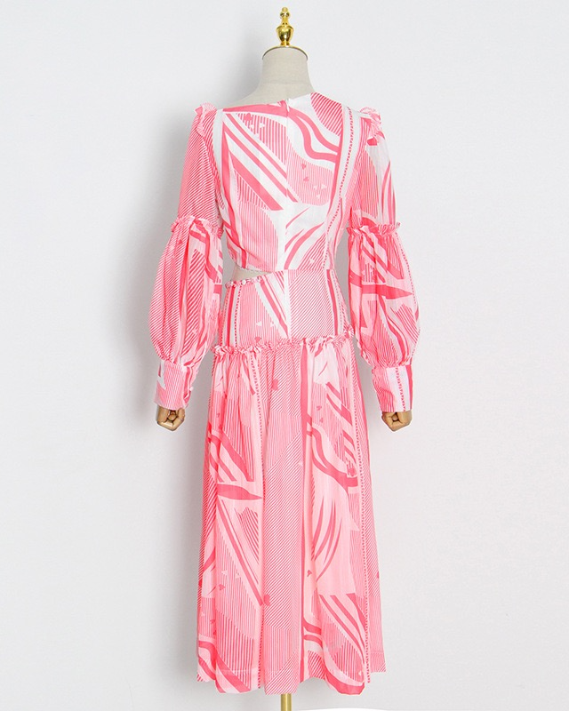 Pankh Aviana Summer Fashion A-Line Waist Cut Out Maxi Dress