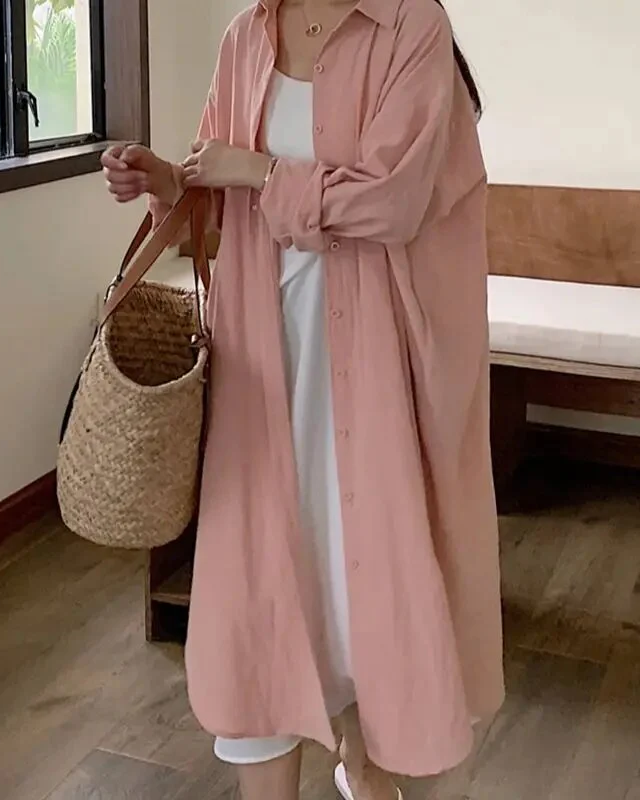 Pankh Myla Cotton Loose Style Long Shirt