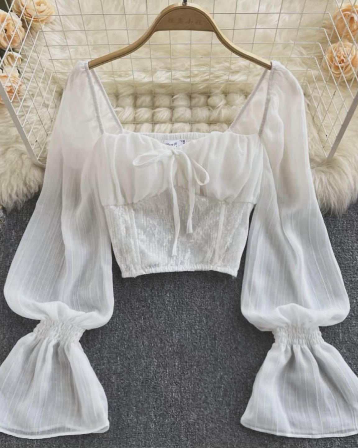 Pankh Emma Chiffon Long Sleeve Blouse