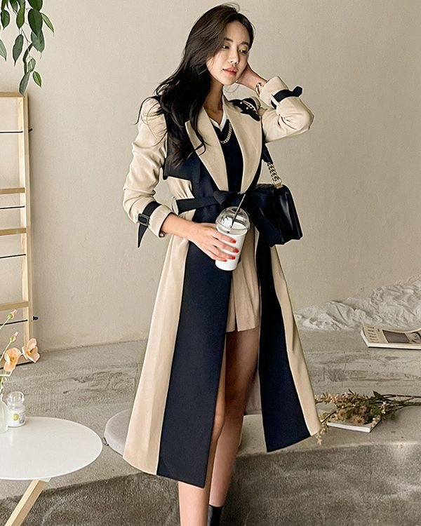 Pankh Basil High Fashion Stylish Trench Overcoat