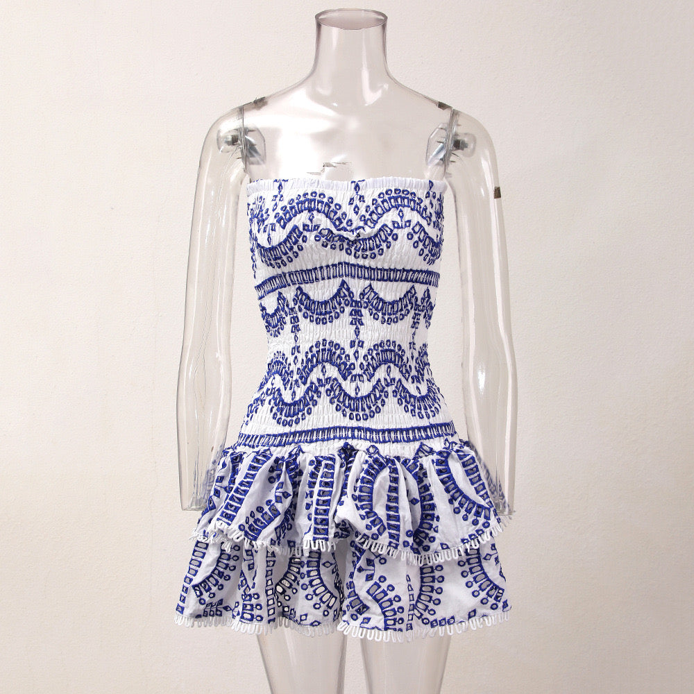 Pankh Isharya Schiffli Short Dress