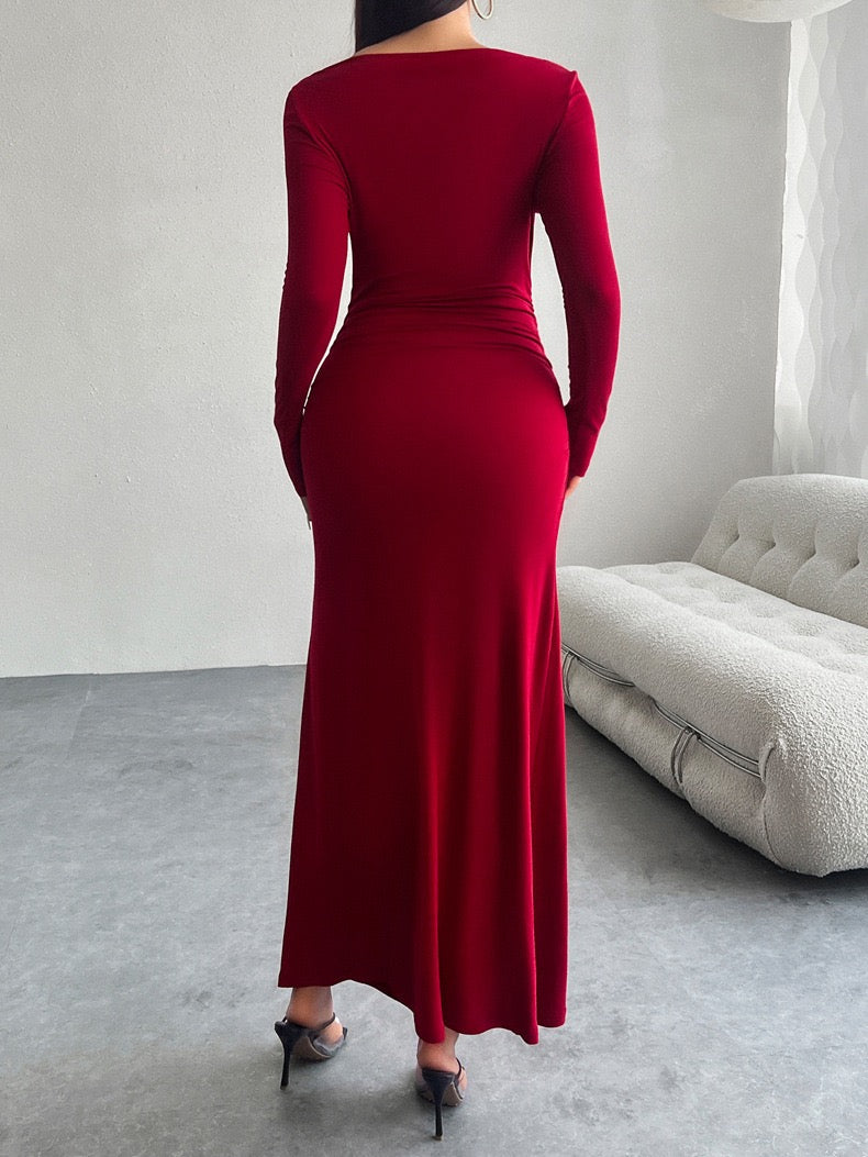 Pankh Basac Autumn Winter Bodycon Maxi Dress