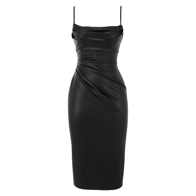 Pankh Xido Leather Elegant Evening Dress