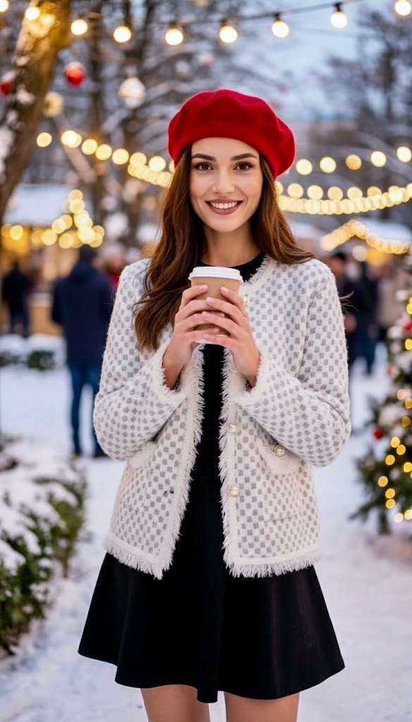 Pankh Kreto Soft Wool Knit Cardigan Sweater/Blazer