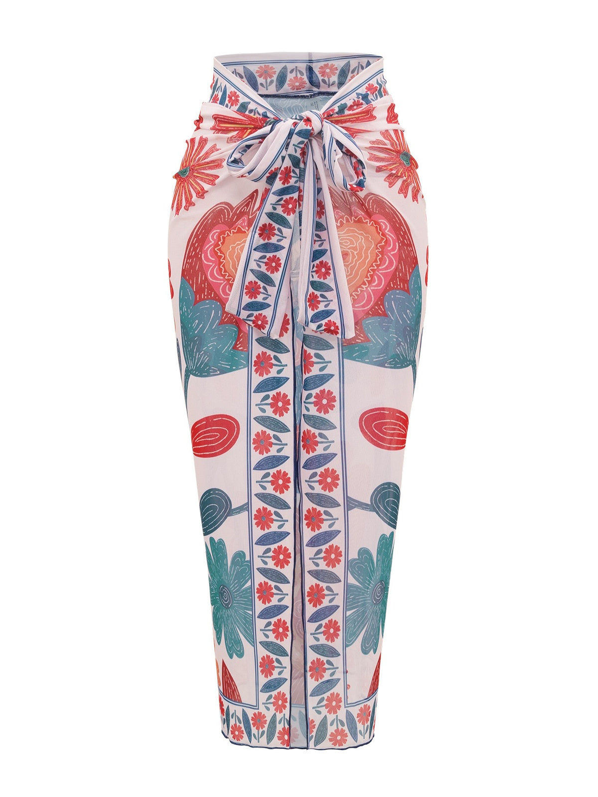 Jarvin Padded Monokini & Tie-up Cover Up Set