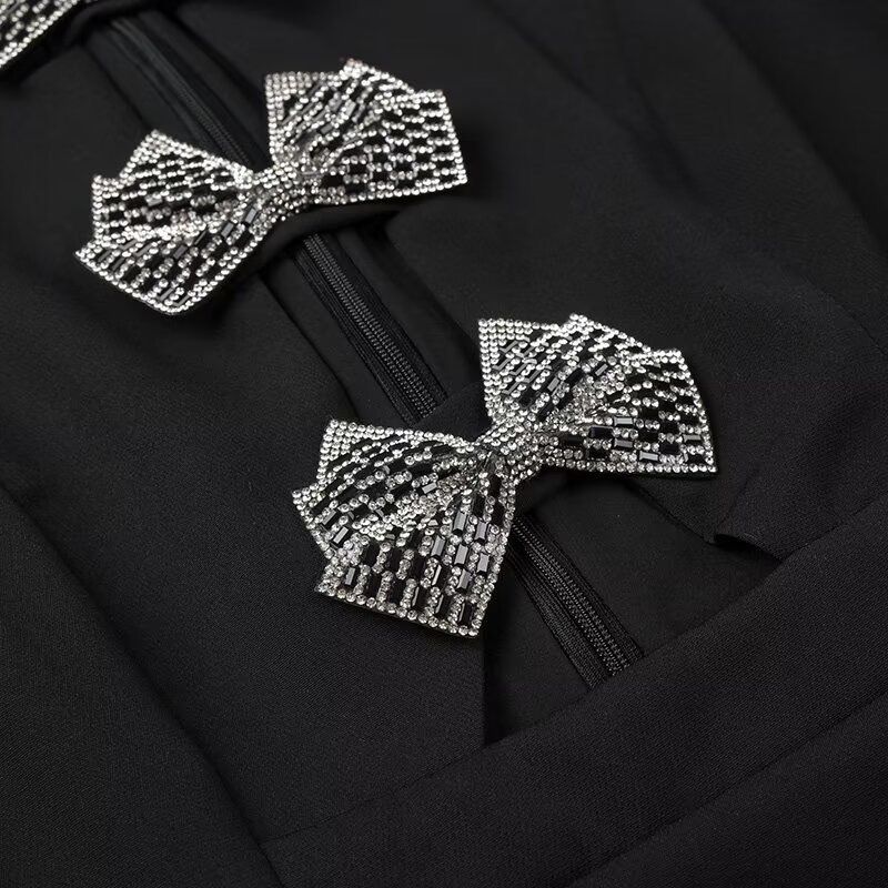 Pankh Zurel Krystal Bow Party Wear Dress