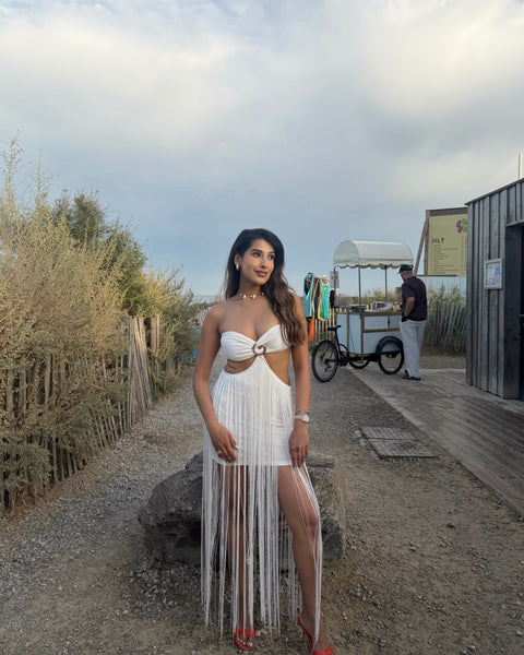 Pankh Zyndya Tassel Resort Holiday Wear Dress