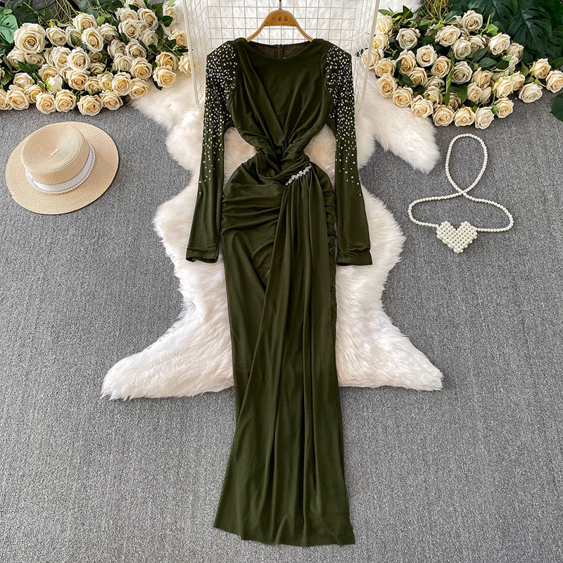 Pankh Sheom Party Wear Stone Embellished Maxi Dress