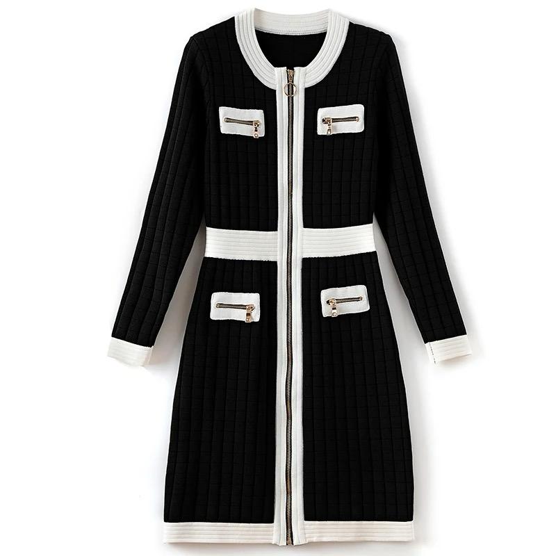 Pankh Leia Color Block Knit Bodycon winter Dress