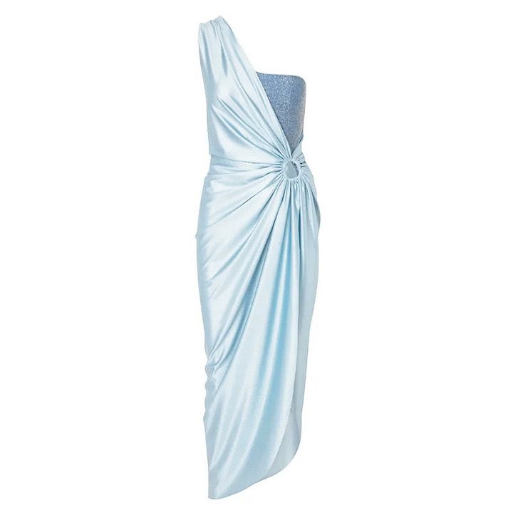 Pankh Mael Monokini And One Of Shoulder Dress Swimwear Set