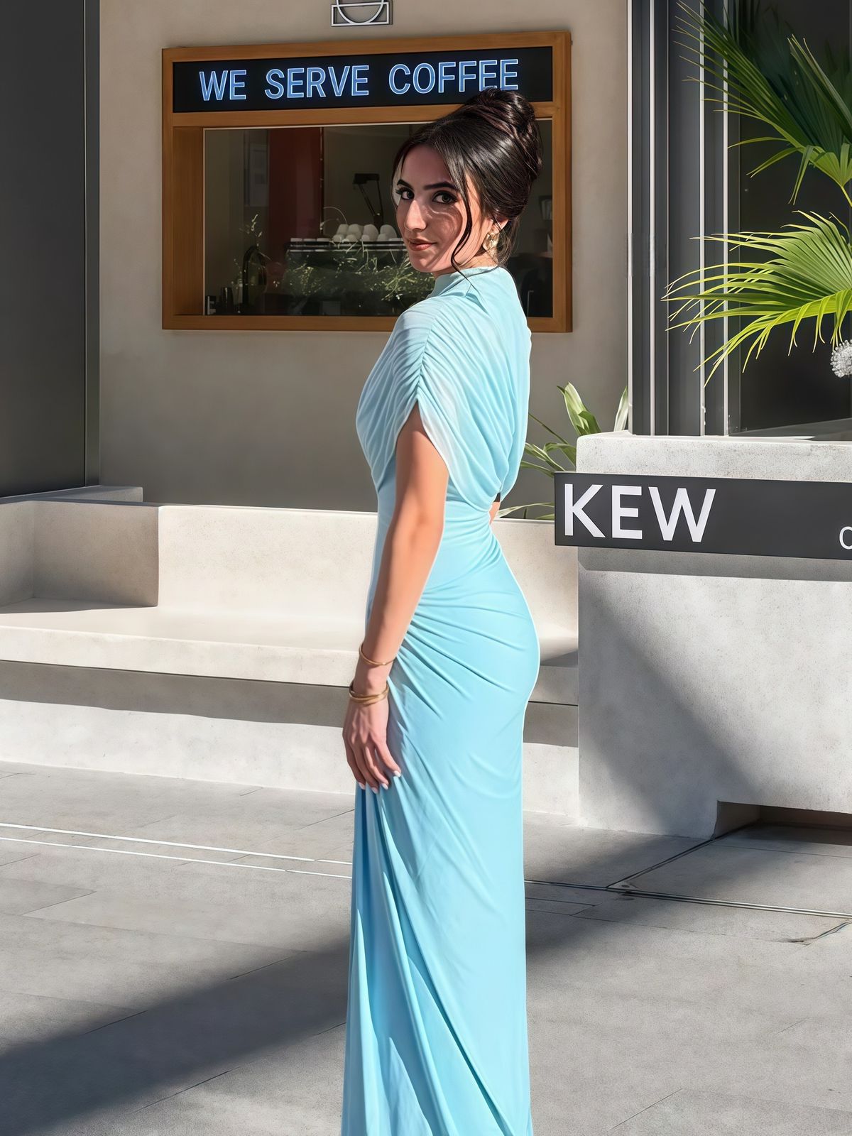 Pankh Katerina Elegant Draped Pleated Gown Dress