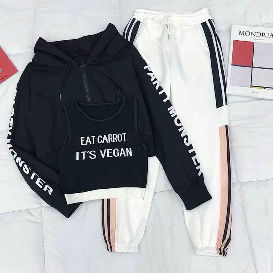 Pankh Vegan Casual 3 Piece Track Set