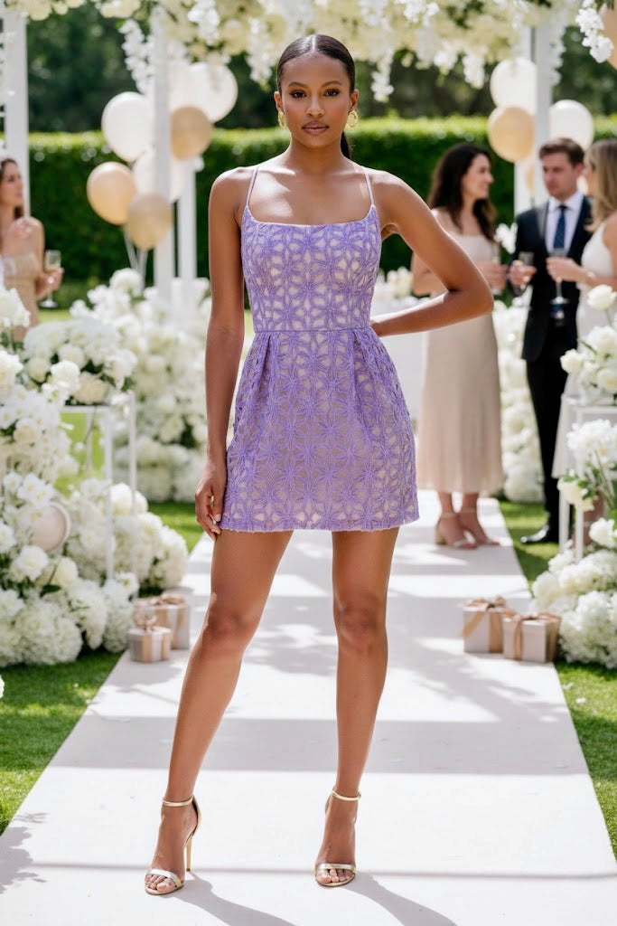 Pankh Zette Textured Mini elegant Dress