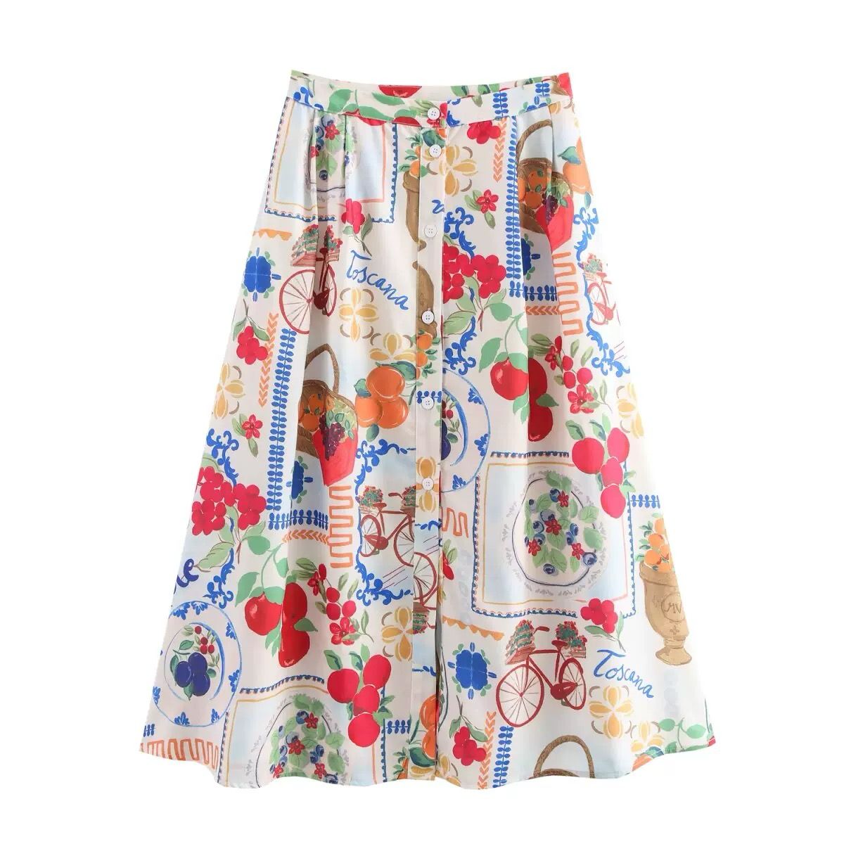 Pankh Ege Halterneck Printed Crop Top & Skirt Coord Set
