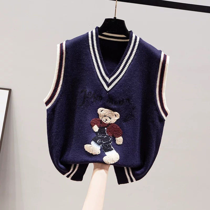 Pankh Ralph Bear sleeveless Knitwear sweater