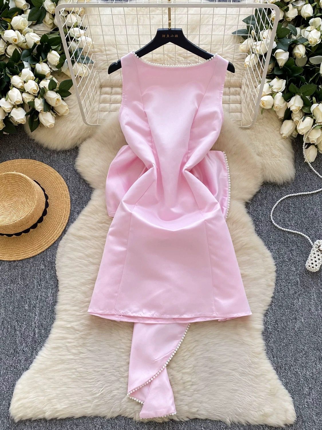 Pankh Jocelyn Pearl Bow dress