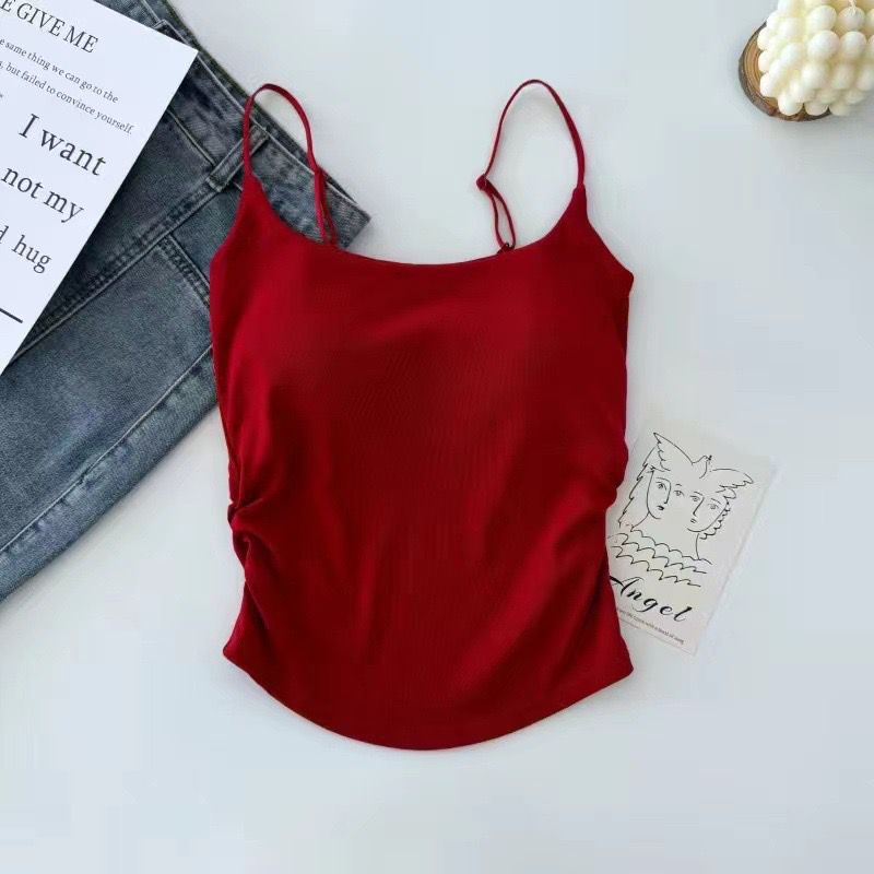 Pankh Izan Padded In built Bra Crop Tank Top