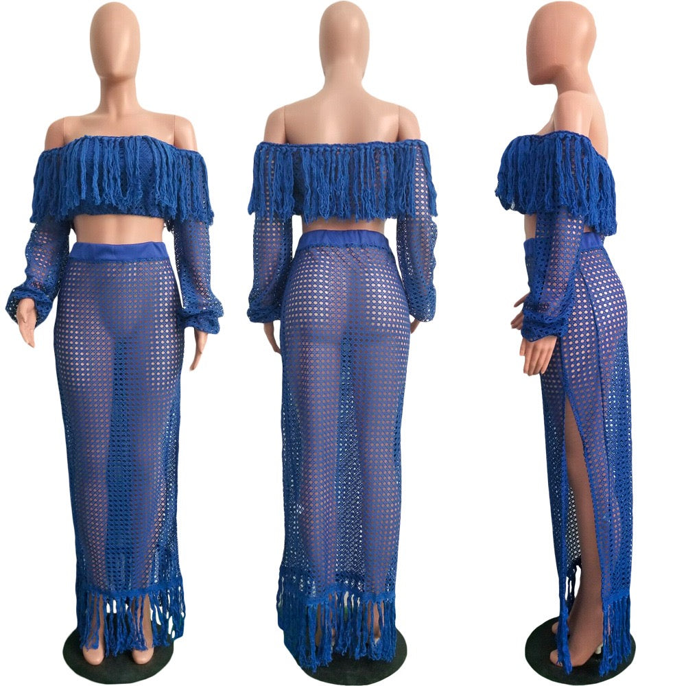 Pankh Layla Soft Crochet Tessel Cord Set