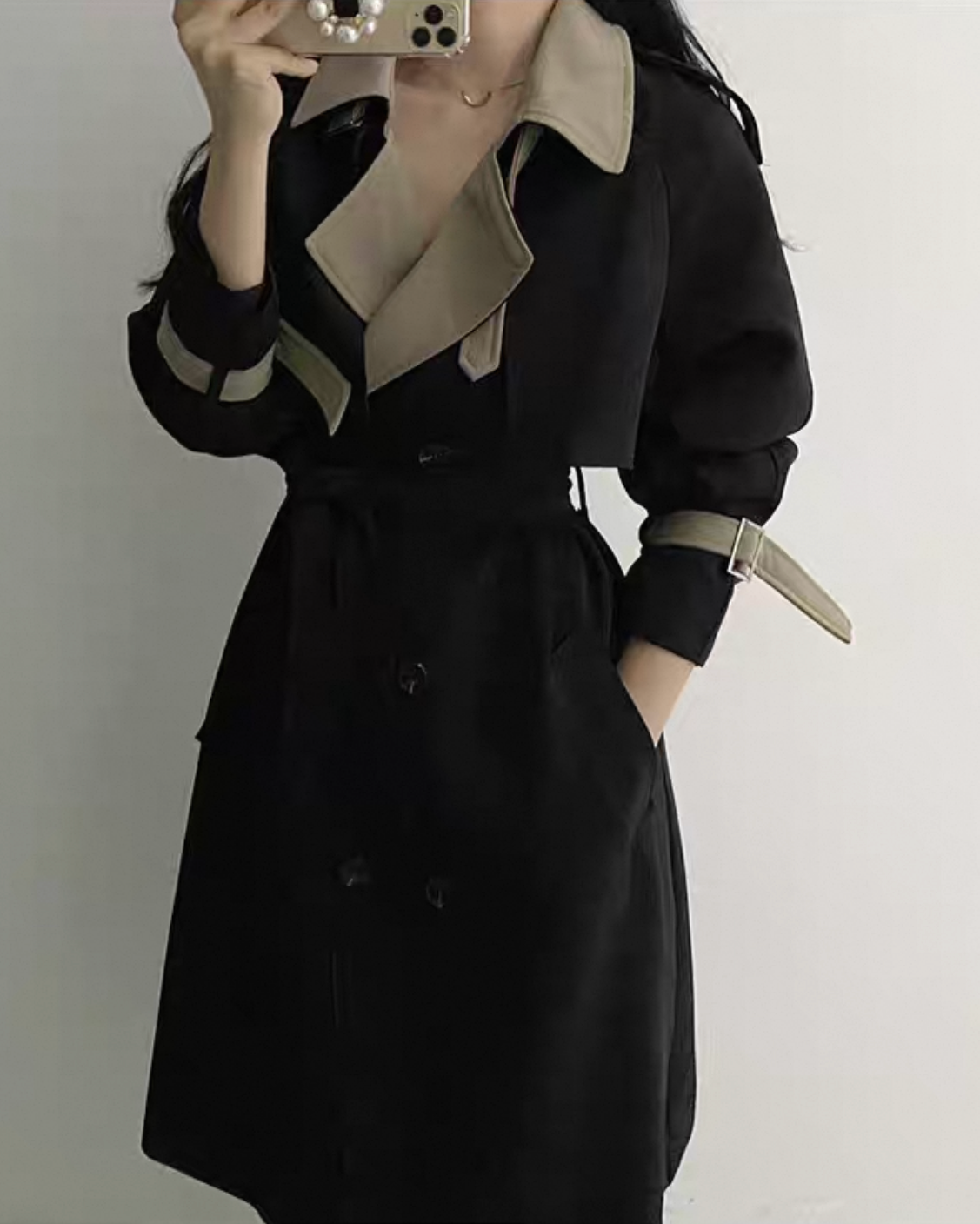 Pankh Odelle High Fashion Dual Color Trench Coat/Overcoat