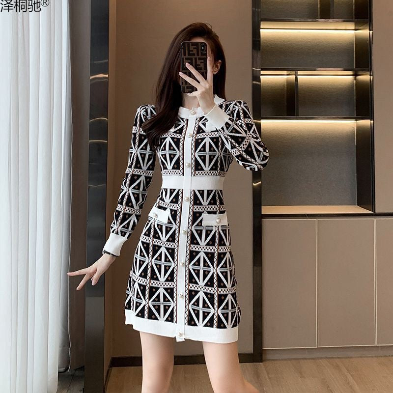 Pankh Bonti Knit Bodycon Mini Winter Dress