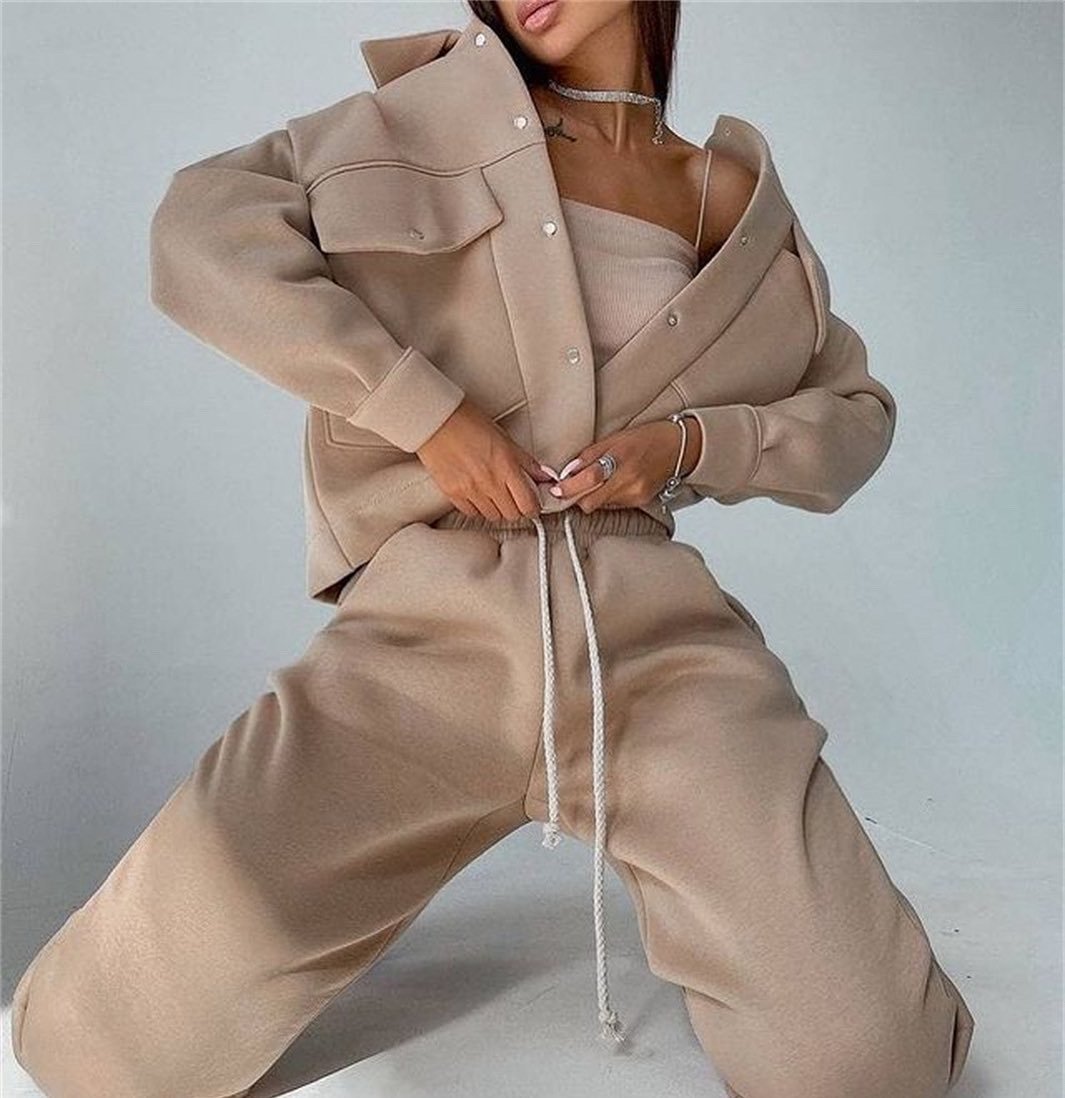 Pankh Emston Fleece Jacket & Jogger Set