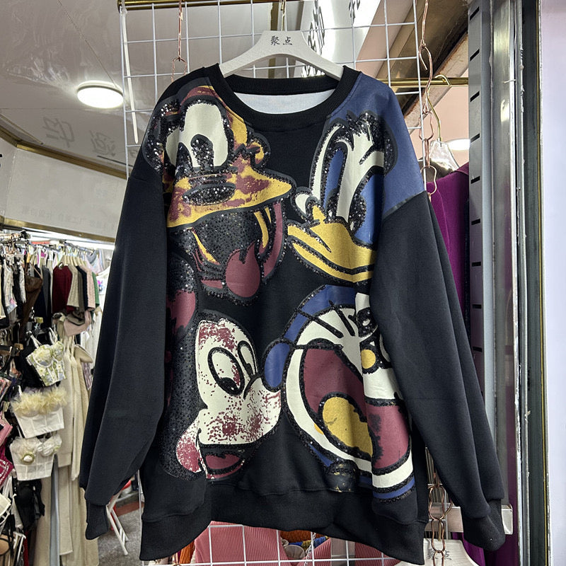 Pankh Cartonex Oversized Cute Sweat Top