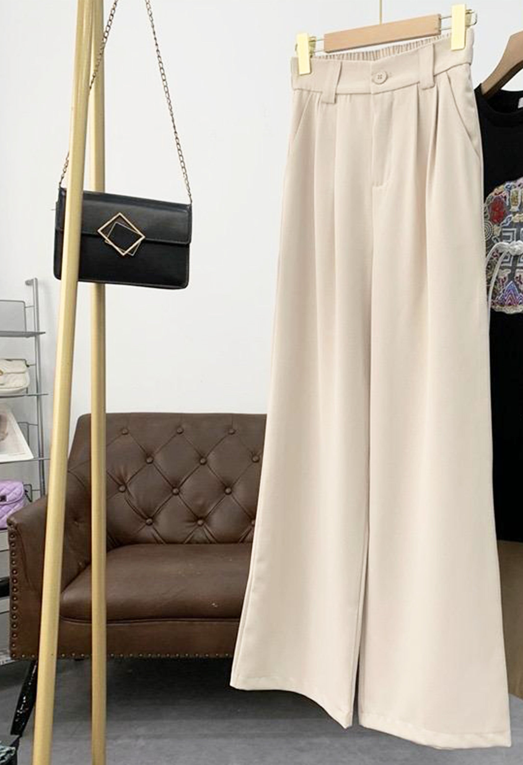 Pankh Shane Korean Straight Fit High Rise Pants/Trouser