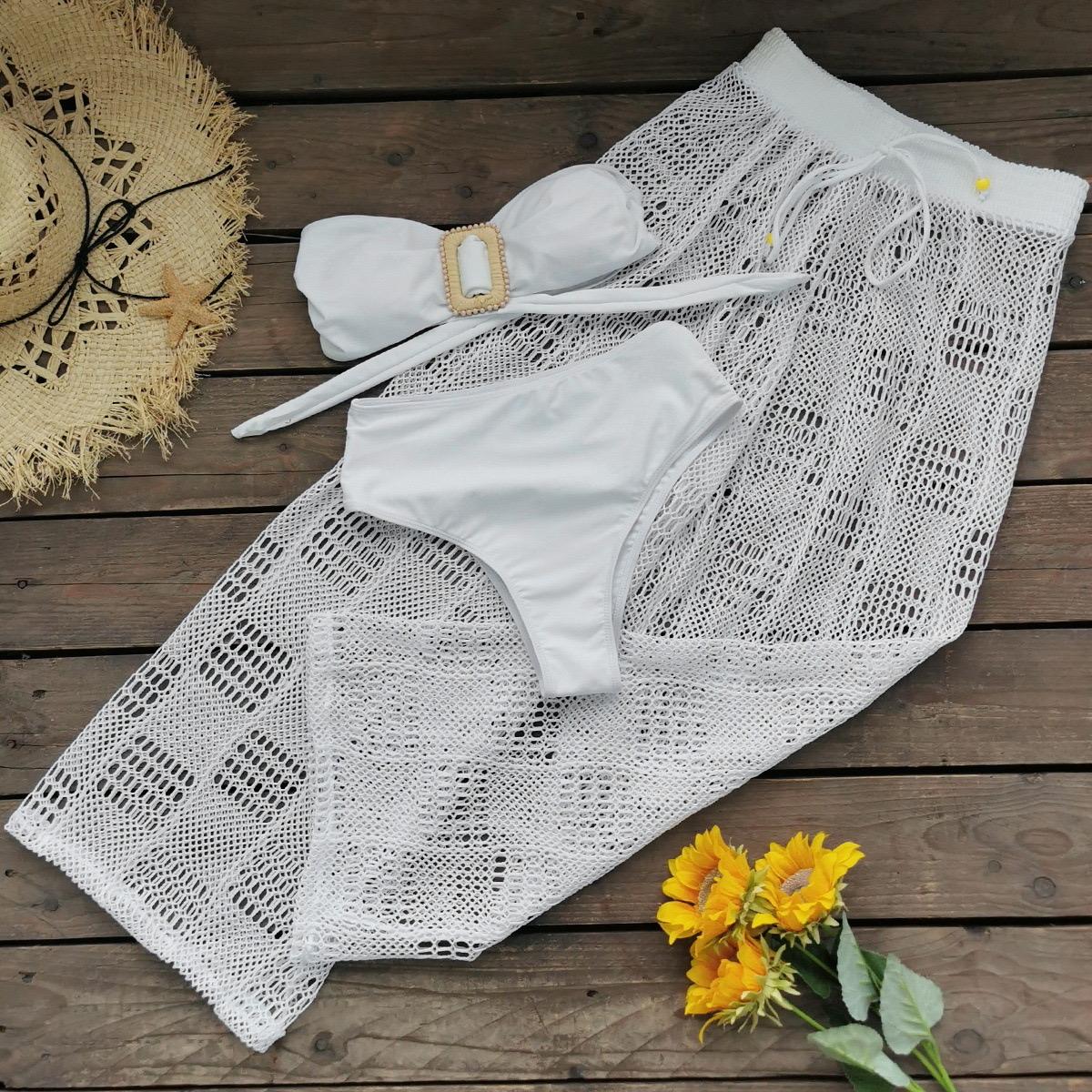 Pankh Eiren Bikini With Crochet Skirt Set