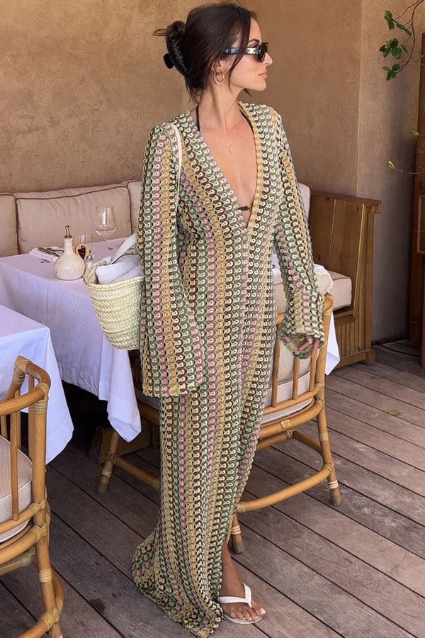 Pankh Evelyn Crochet Beach Wear Maxi Dress