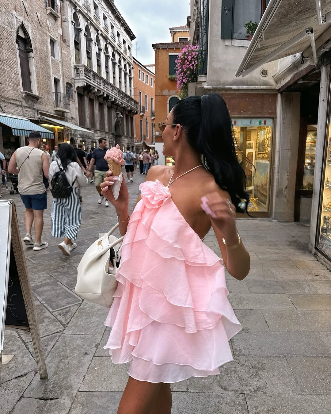 Pankh Sasha Sleeveless Ruffle Midi Dress