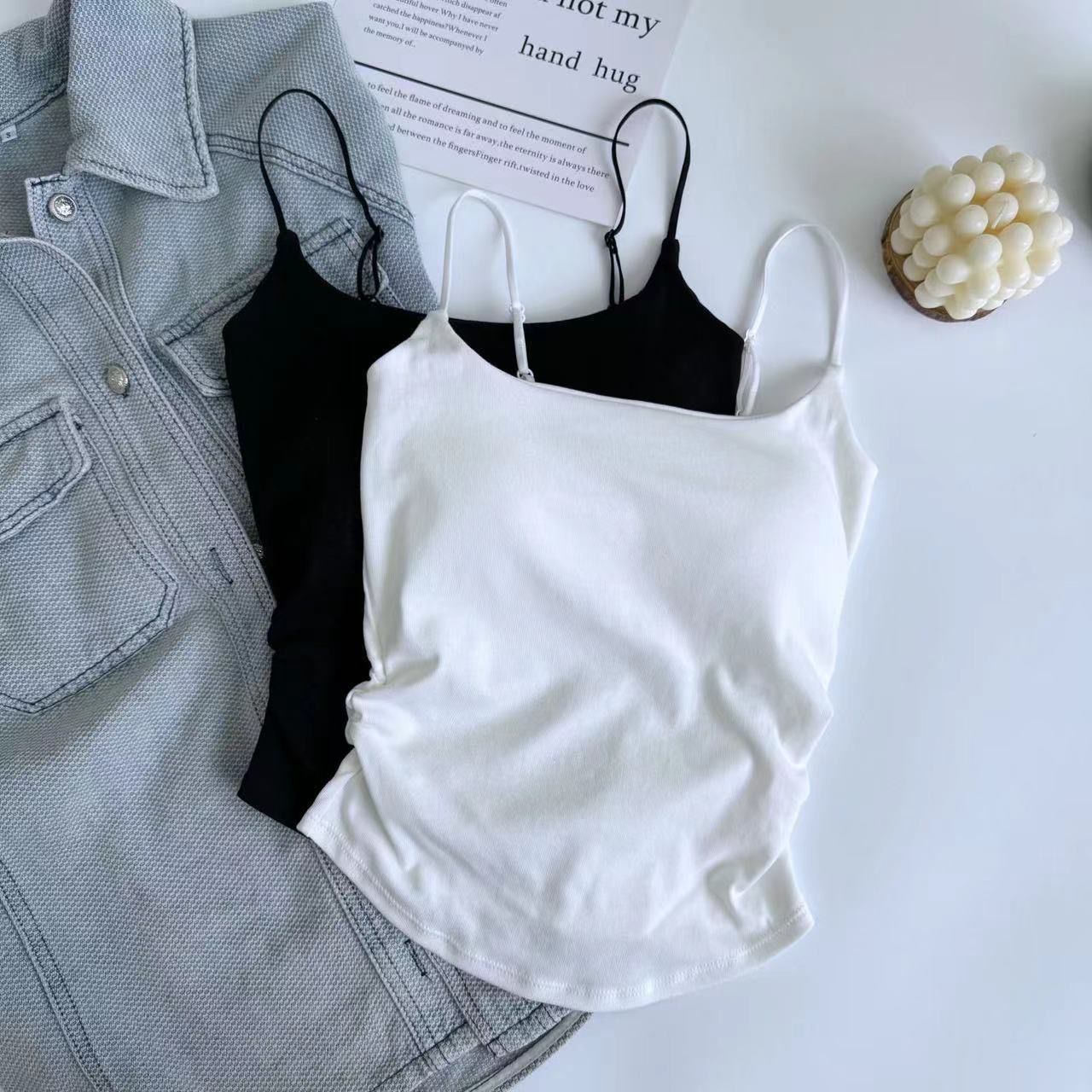 Pankh Izan Padded In built Bra Crop Tank Top