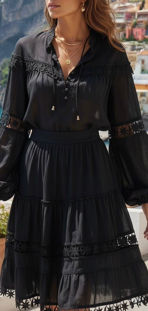 Pankh Stark Oversized Designer Blouse And Skirt Set