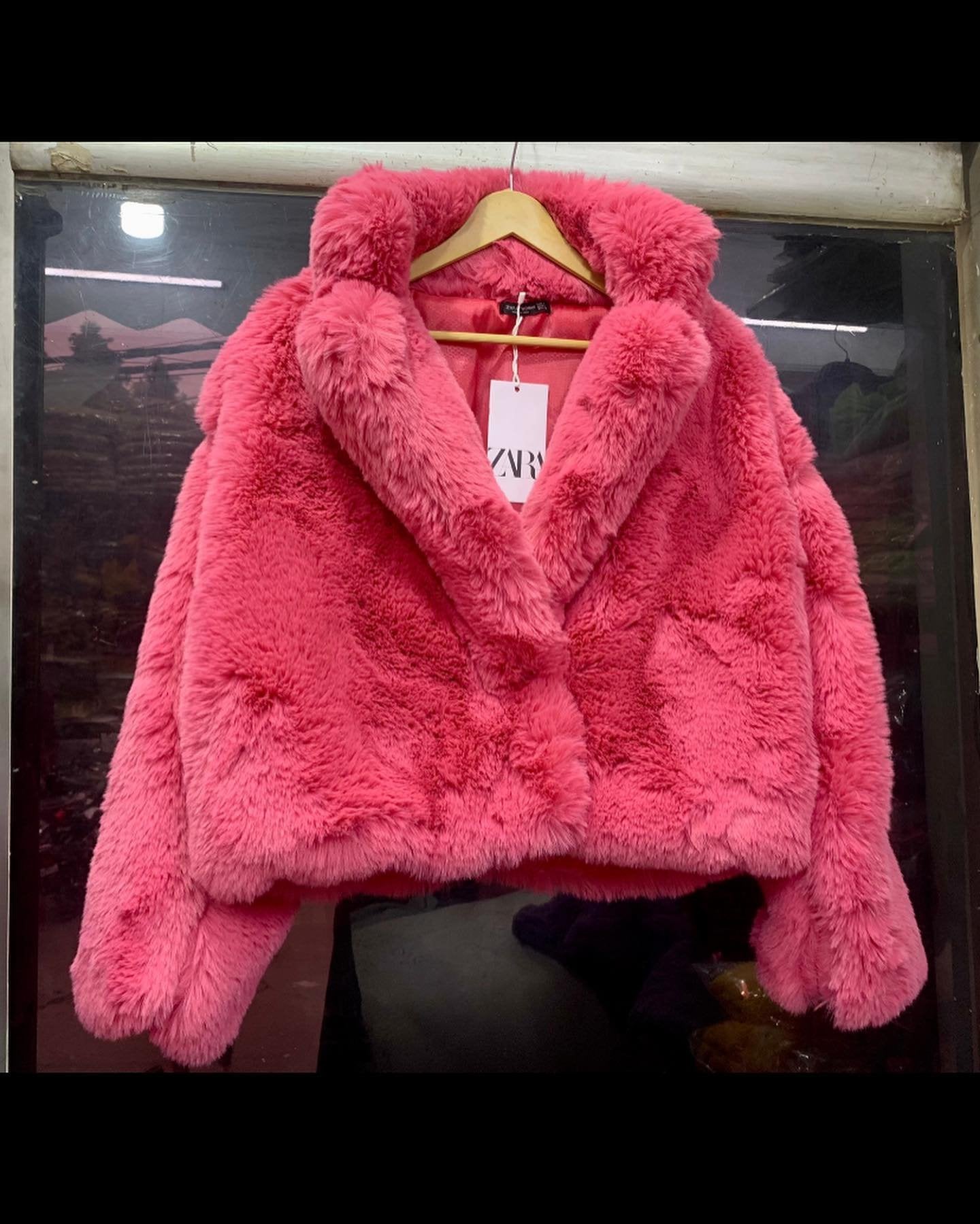 Pankh Candy Woolen Fur Coat