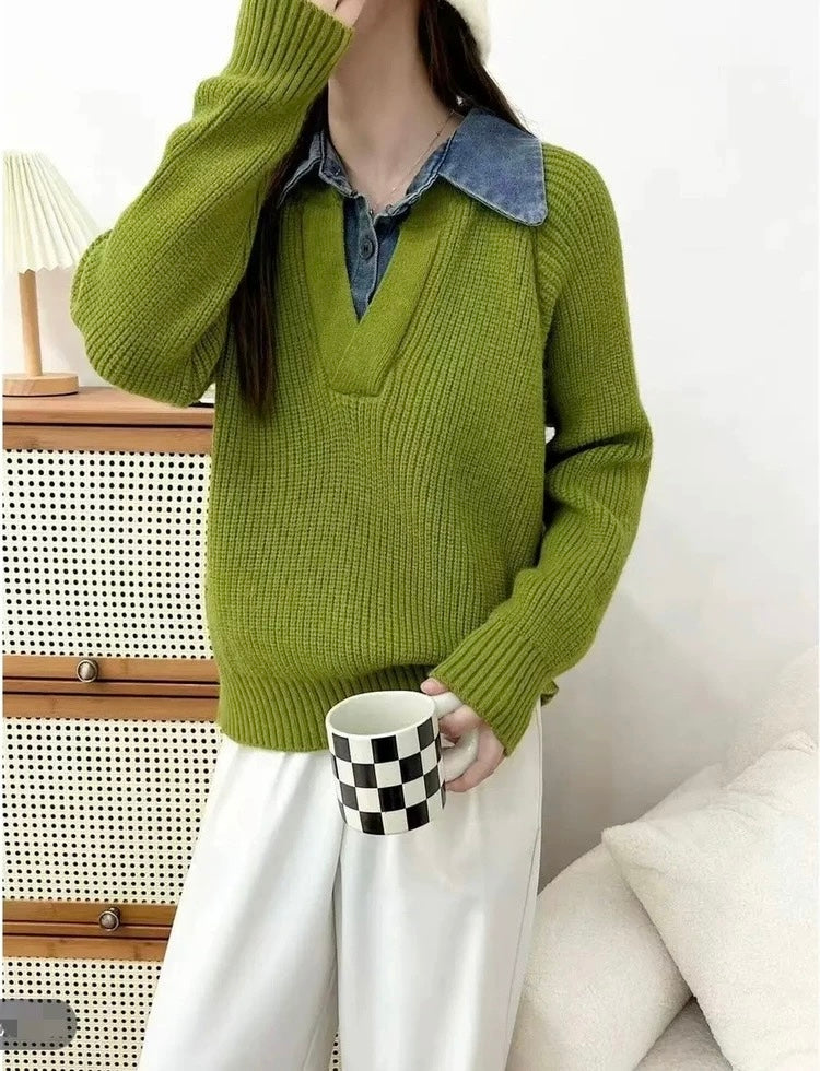 Pankh Zay Woolen Oversized Sweater Top