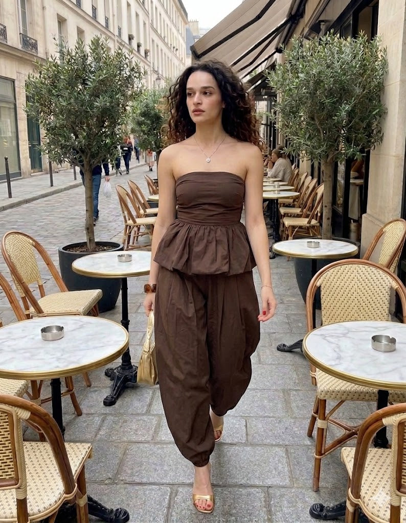 Pankh Jolly Peplum Top & Pant Coord Set